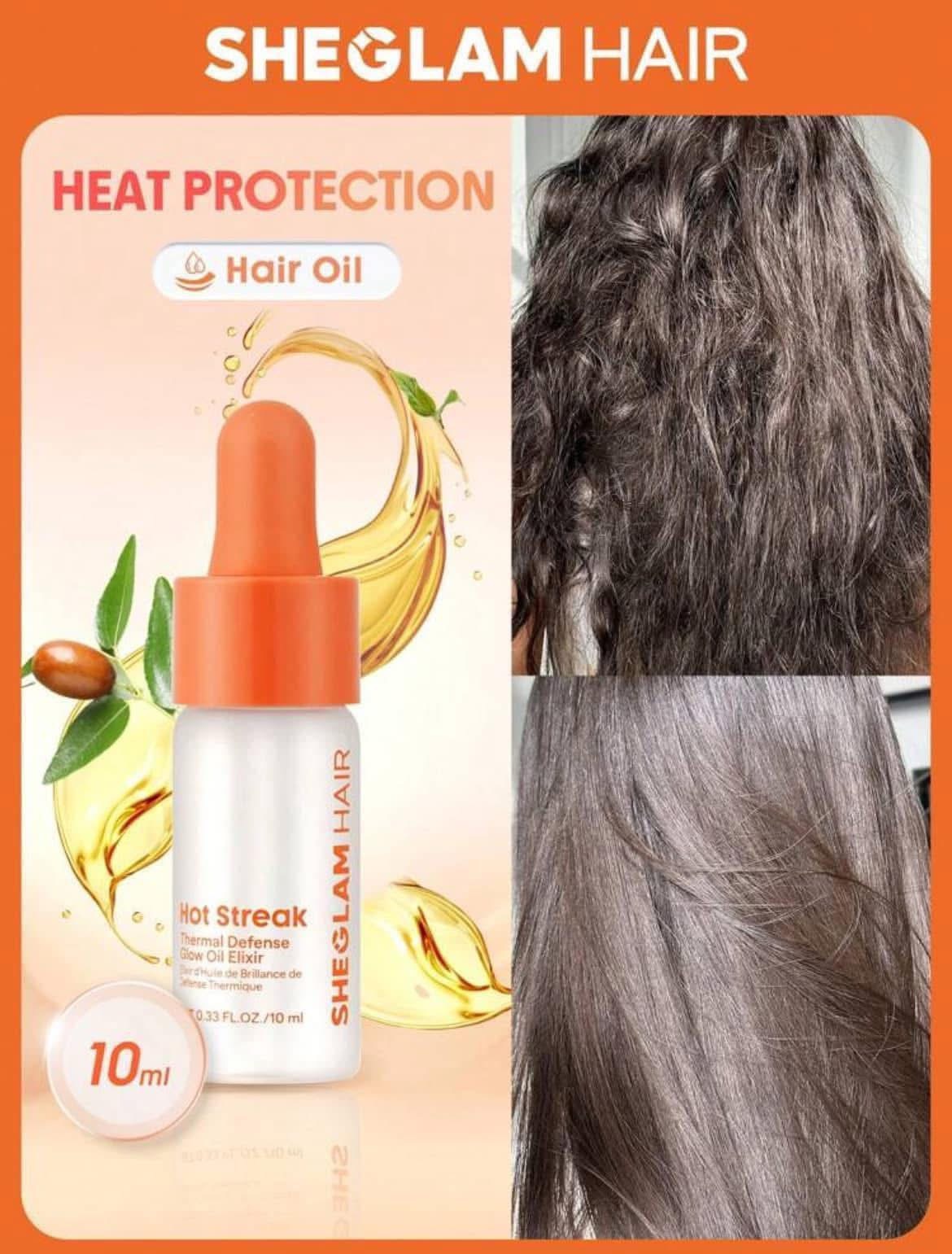 SHEGLAM HAIR Hot Streak Thermal Defense Glow Oil Elixir