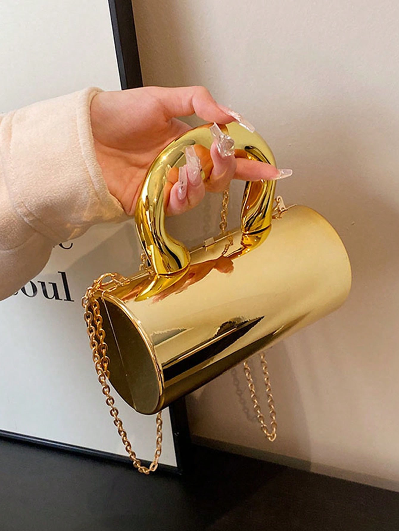 Solid Color Acrylic Box Bag