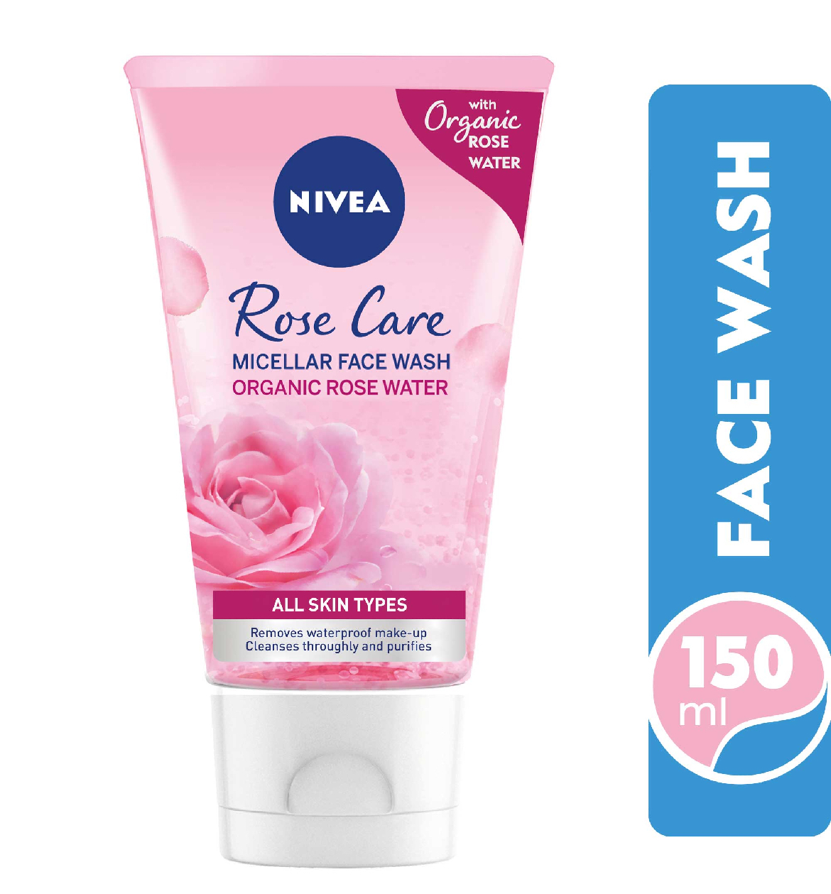 Nivea Face Wash, Organic Rose, All Skin Types