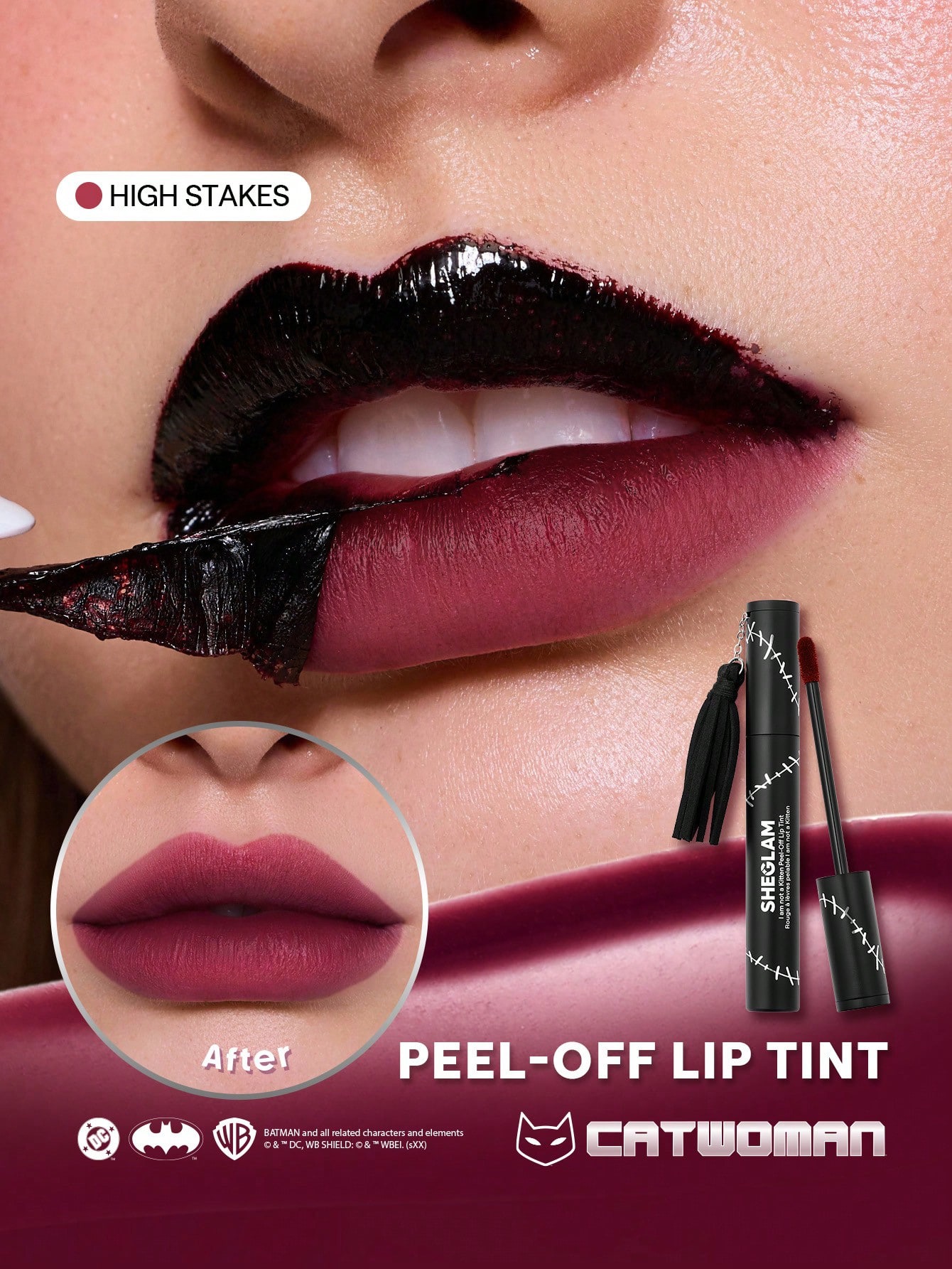 CATWOMAN™ | SHEGLAM I Am Not A Kitten Peel-Off Lip Tint