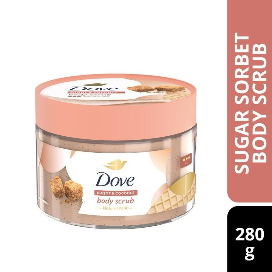 Dove Body Scrub Sugar & Coconut 280gram