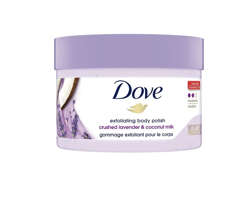 Dove Body Scrub Crushed Lavender & Coconut Milk Exfoliating body polish