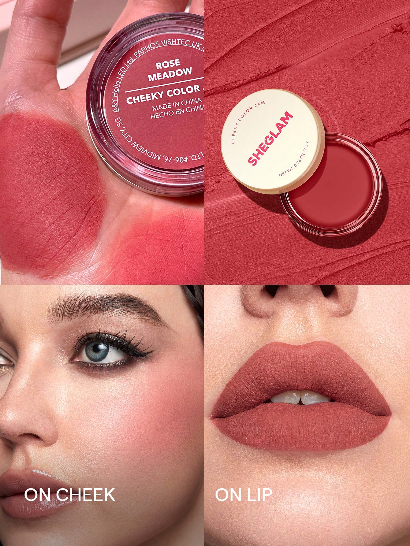 SHEGLAM Cheeky Color Jam in Rose Meadow