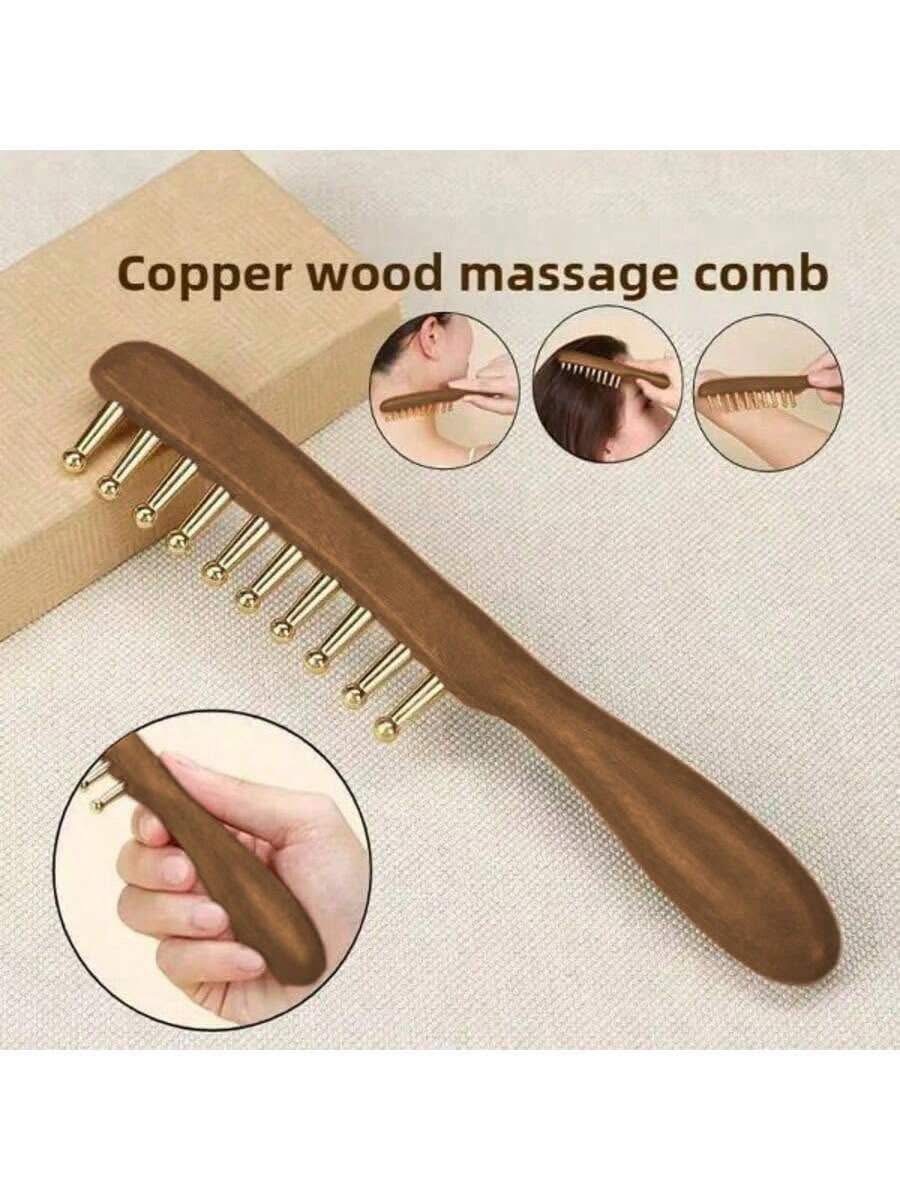 Copper Head Meridians Massage Comb